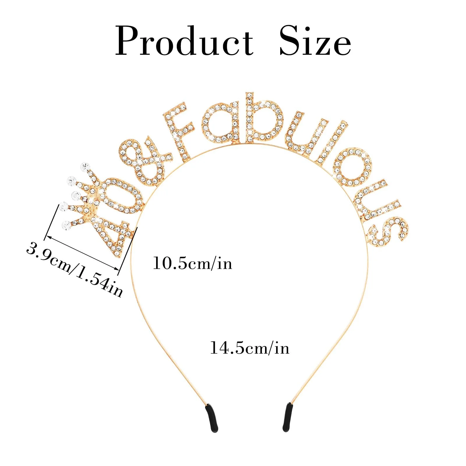 Декоративна Обруч на голову для жінок на 40-річчя, фото №2