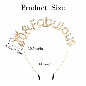 Декоративная Обруч на голову для женщин на 40-летие synthetic.ua - Фото 1