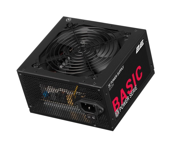 2E Блок живлення Basic Power 600W 80 120мм 1xMB 24pin(20+4), 1xCPU 8pin(4+4), 3xMolex 4xSATA 2xPCIe 8pin(6+2), фото №4