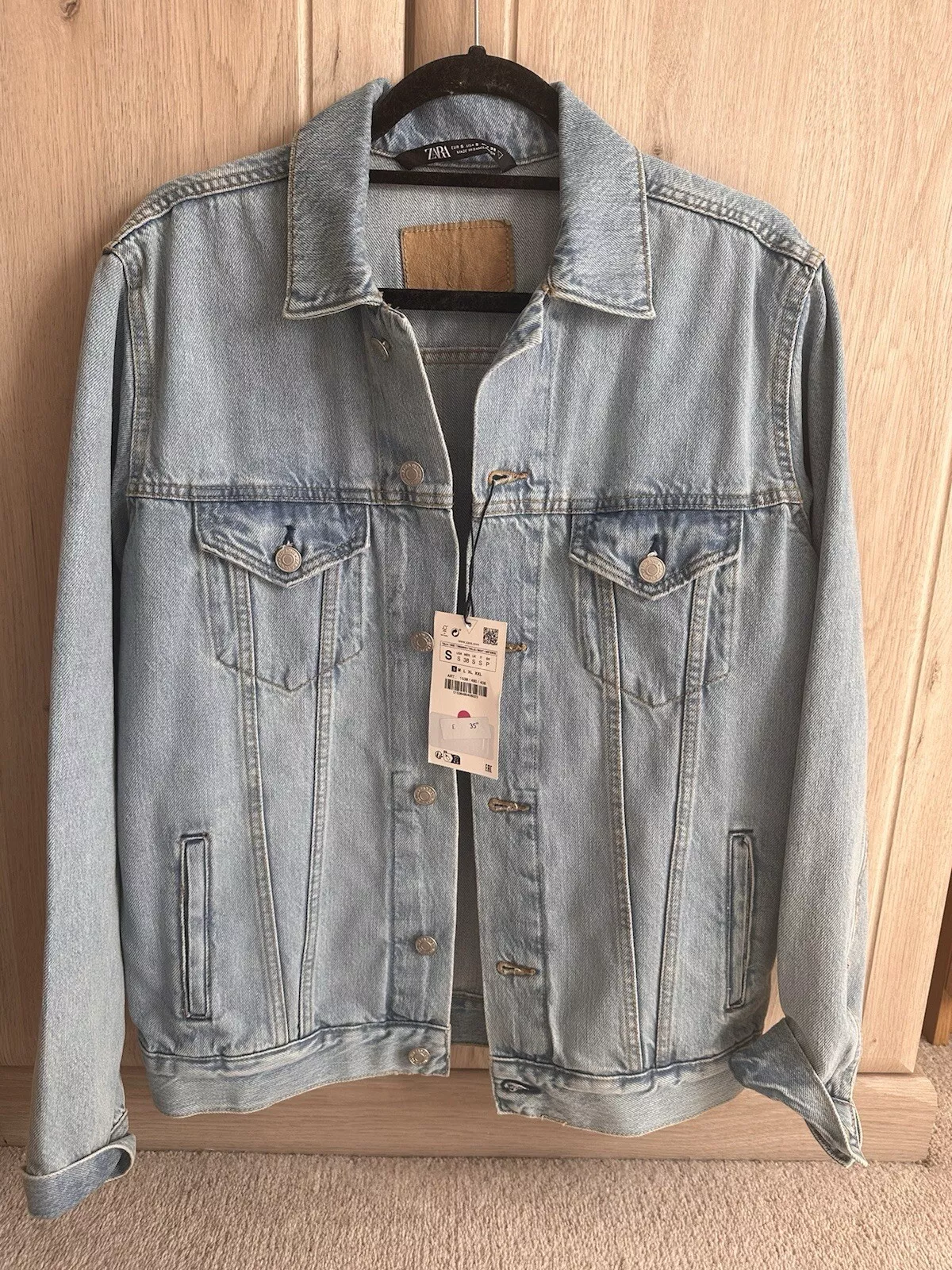 Світшот ZARA denim overshirt blue XL, фото №1