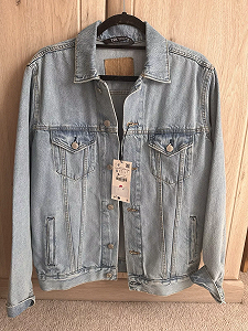 Світшот ZARA denim overshirt blue XL - Фото 1