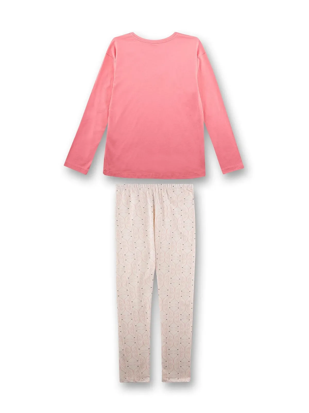 Піжама Sanetta для дівчаток довга рожева, фото №2 Піжама Sanetta для дівчаток довга рожева, фото №2