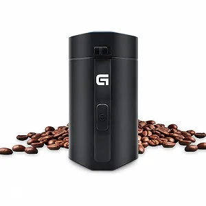 Электрическая кофемолка Grunkel MO-150R, вместимость 50 г, лезвия из нержавеющей стали, подходит для сухофруктов и специй, черная - Фото 1