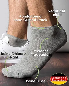 Носки Trainer Хлопковые премиум-качества для мужчин и женщин, Мягкие, эластичные и дышащие - 9 пар synthetic.ua - Фото 1