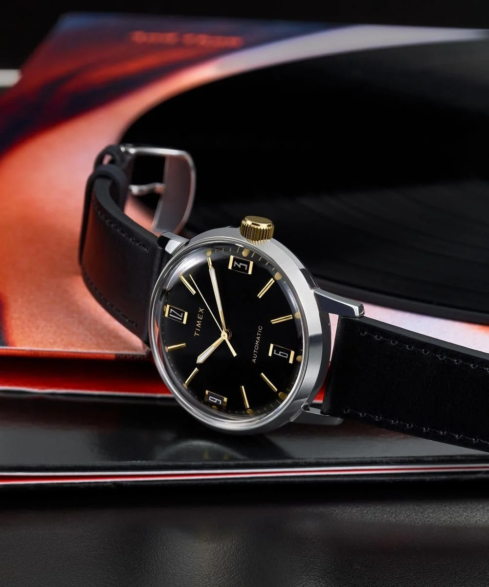 Часы Timex Marlin Automatic Automatic для мужчин с аналоговым дисплеем и кожаным ремешком, фото №6 Часы Timex Marlin Automatic Automatic для мужчин с аналоговым дисплеем и кожаным ремешком, фото №6