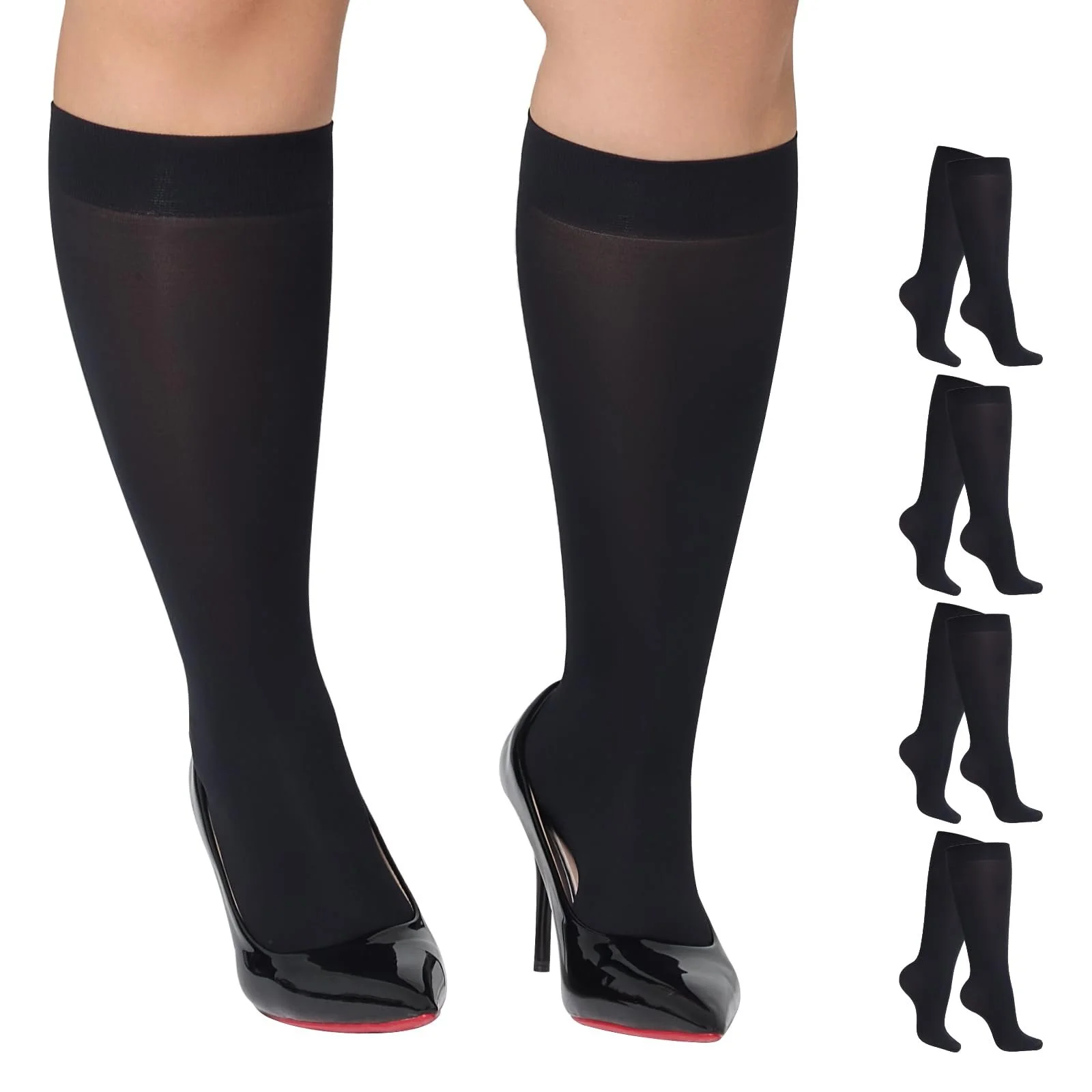 Панчохи MANZI 4 пари, жіночі, 40 ден, напівпрозорі, фото №1