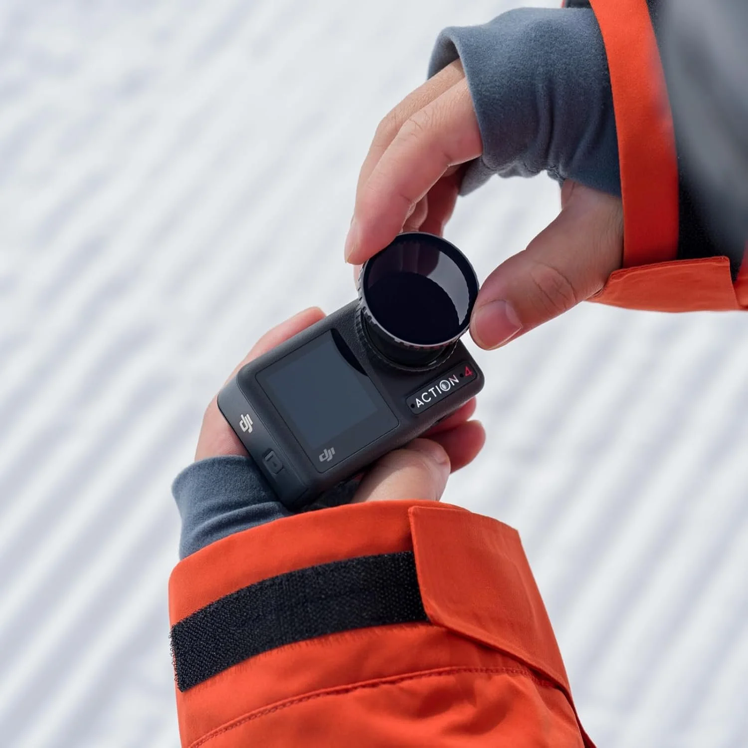 Захисне скло об'єктива DJI Osmo Action 4 Чорне, фото №5