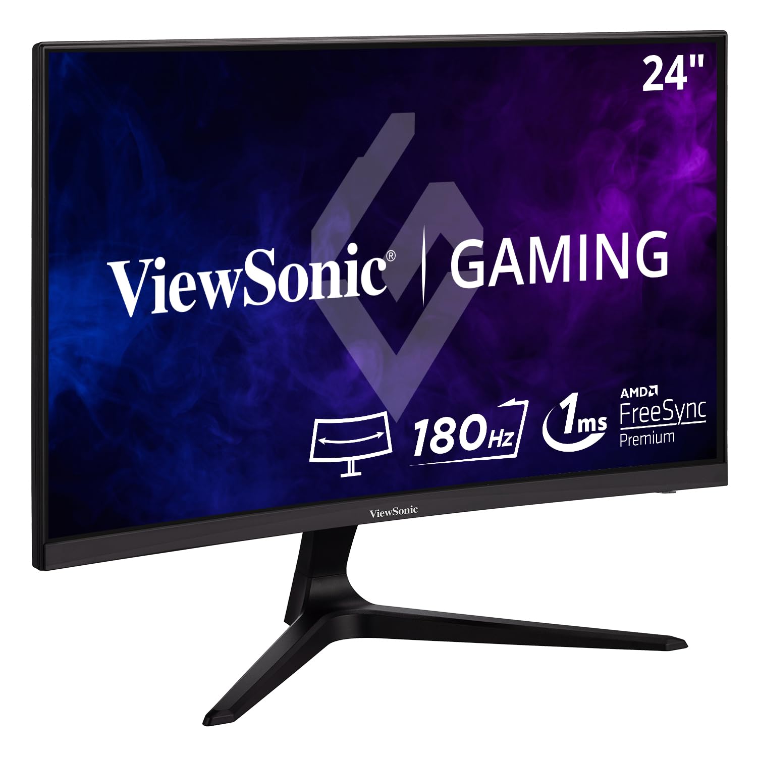 Монітор Viewsonic VX2418C 60.5 см (24 Дюйми) Ігровий, Curved, Full HD, FreeSync Premium, 1мс, 165Гц, HDMI, DP, Speaker Чорний, фото №1