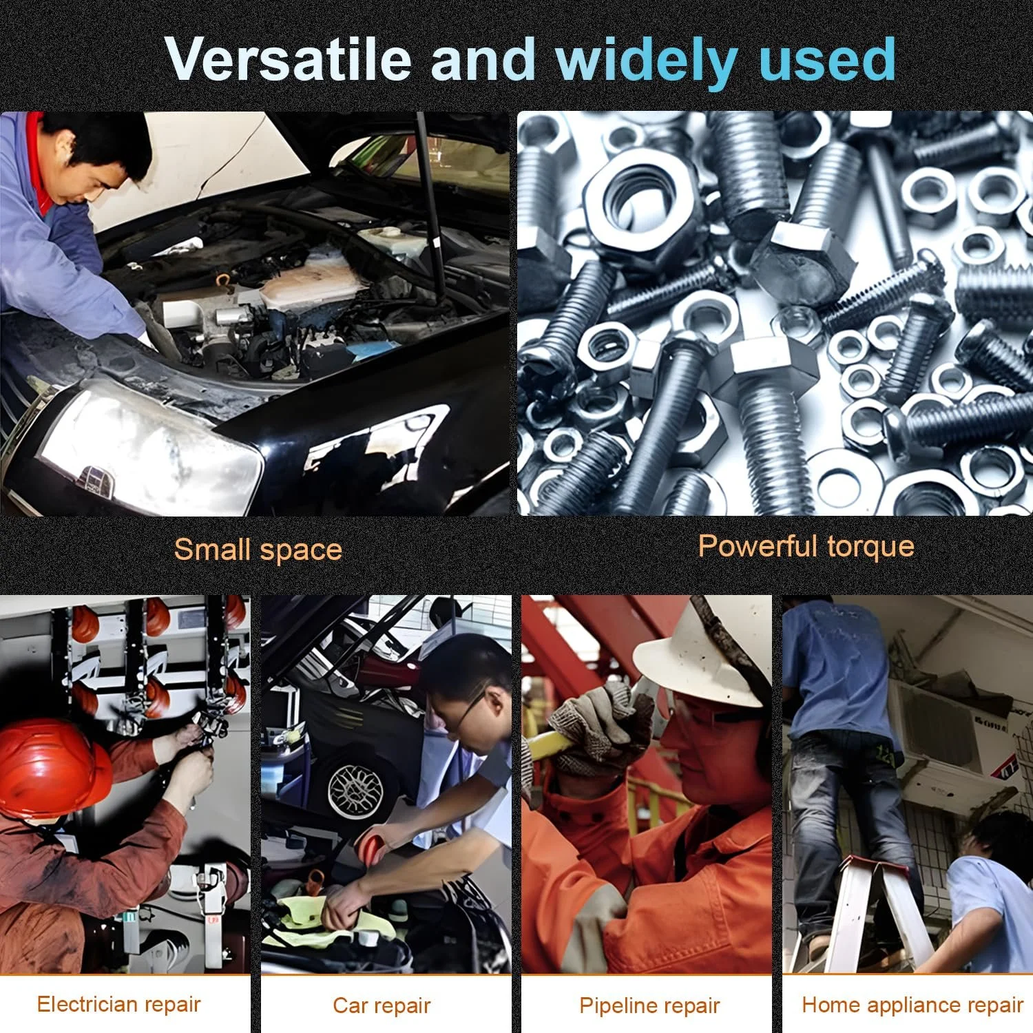 Набір викруток з тріскачкою 1/4 Магнітний Phillips Slotted Torx Hex 19 предметів, фото №6
