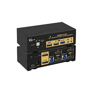 Купити KVM-перемикач Cklau 622DP-4 / 2 USB 3.0 / Displayport 1.4 / 4K-144Hz / 8K-30Hz / Чорний - Фото 1 KVM-перемикач Cklau 622DP-4 / 2 USB 3.0 / Displayport 1.4 / 4K-144Hz / 8K-30Hz / Чорний - Фото 1