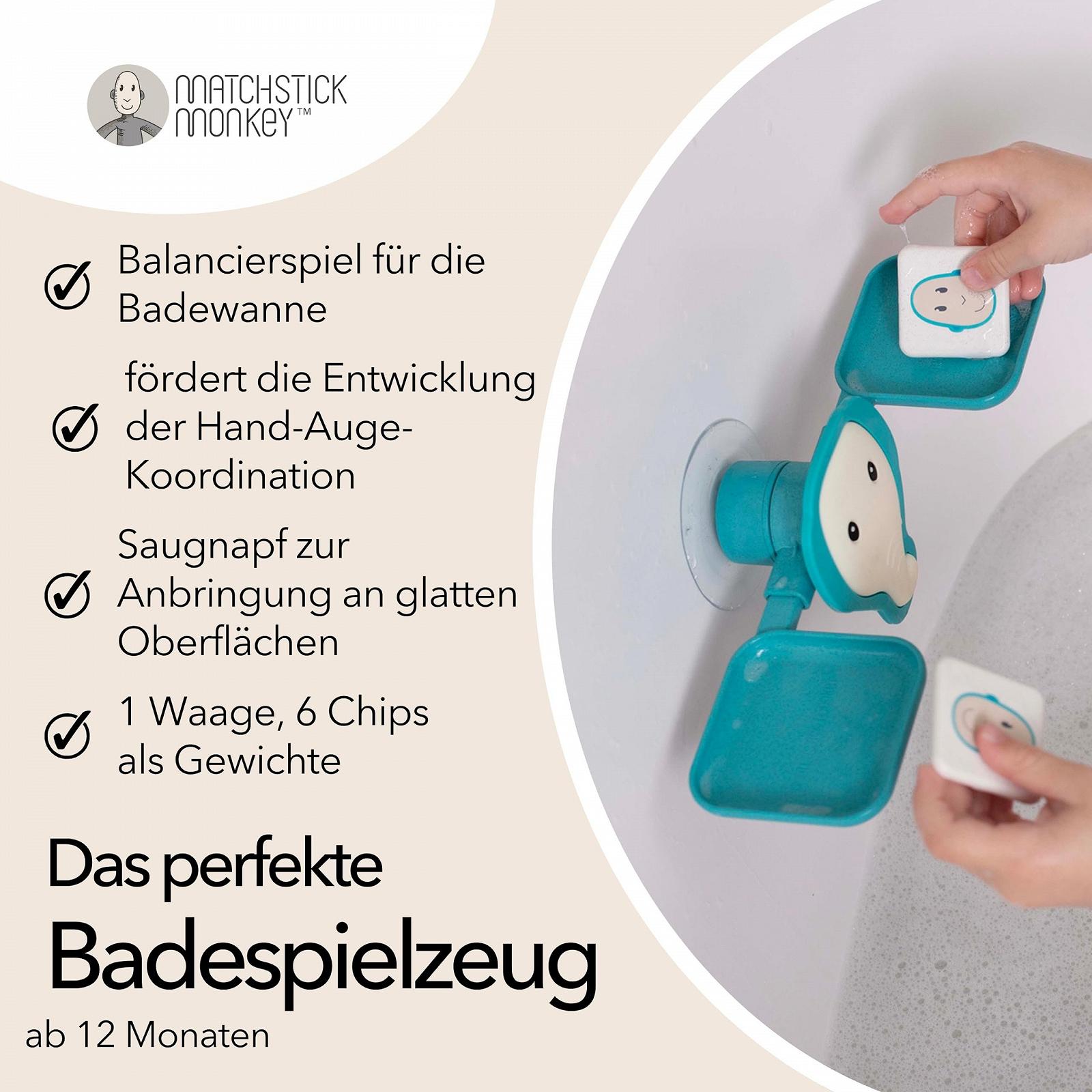 Іграшка для ванни Matchstick Monkey Терези Слоненя, фото №3