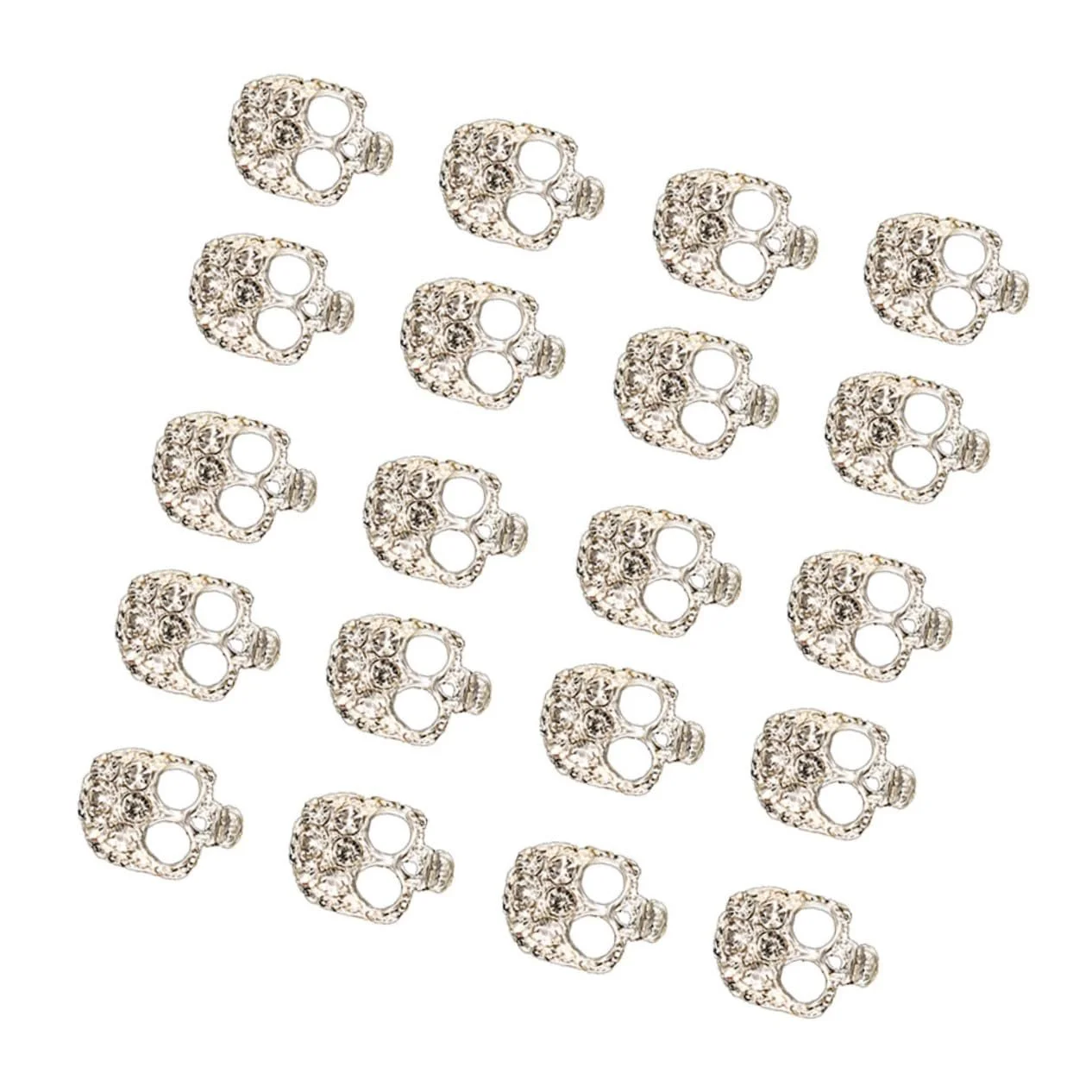 Подвески для ногтей Череп FRCOLOR 60 шт. Хэллоуин 3D из сплава, фото №7