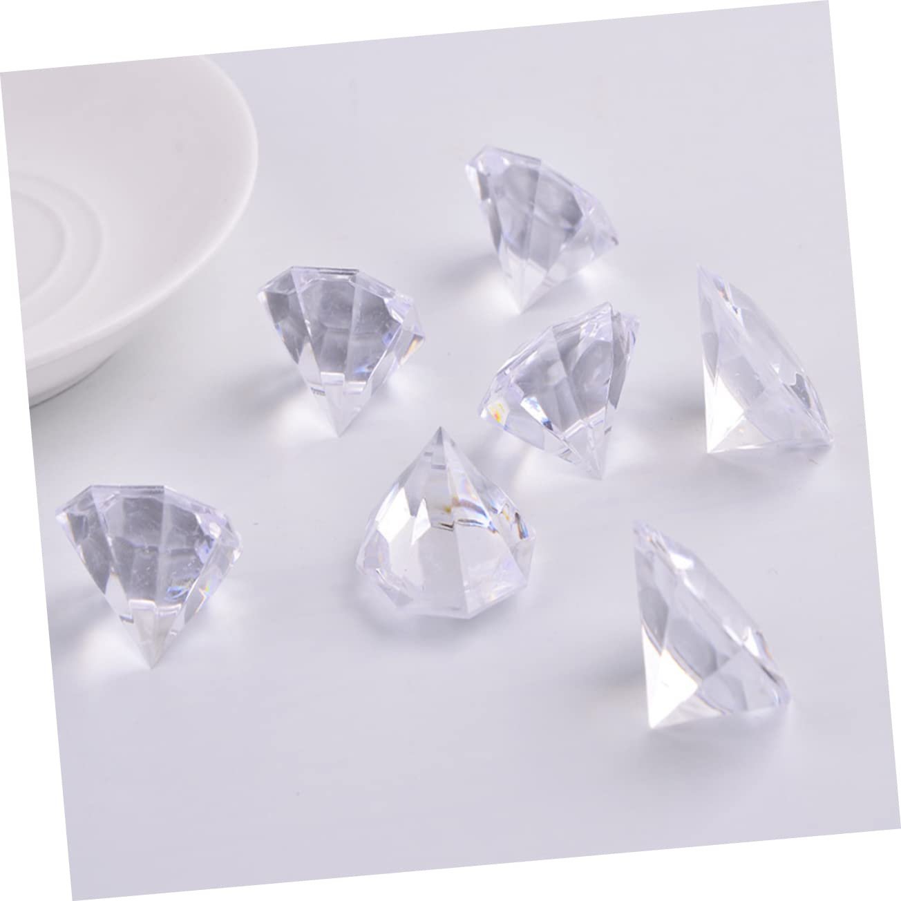 Декоративні акрилові кристали Прозорий Акрилові діаманти для весільної вечірки DIY прикраси Наповнювач для столу для ваз, фото №8