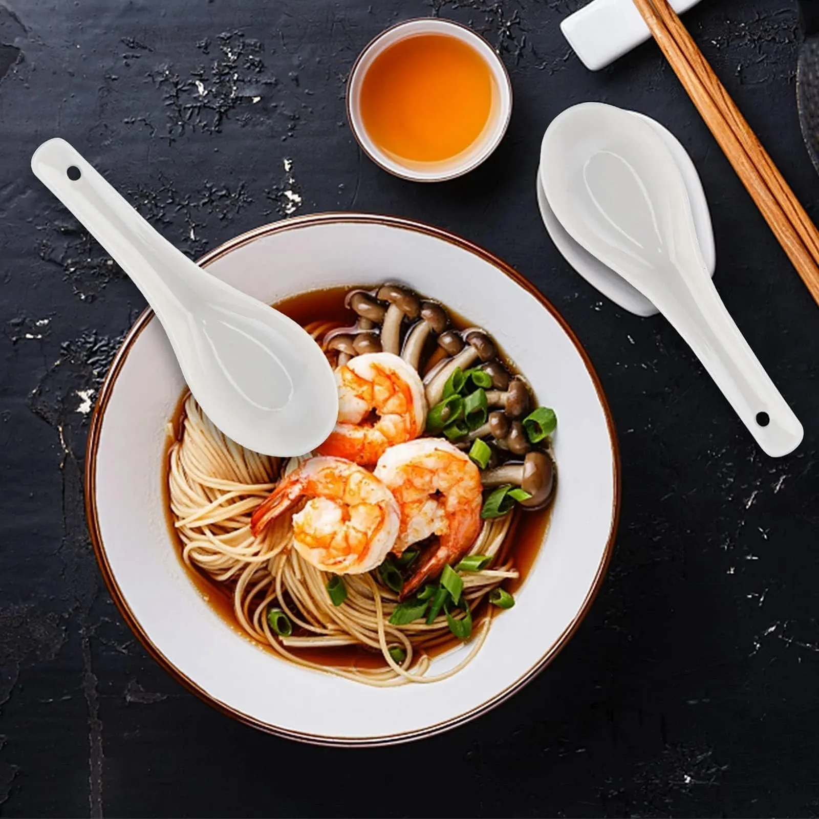 Ложки для супу 8 шт, Керамічні китайські для супу, фото №7