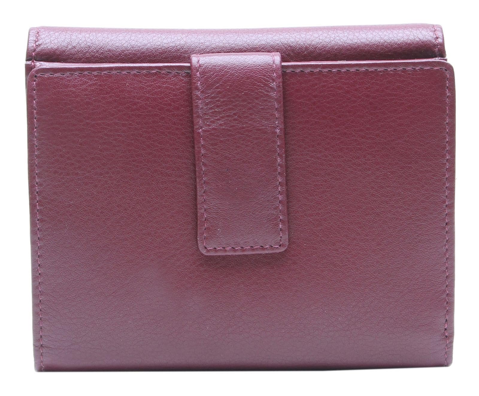 Кошелек кожаный Esquire Viktoria RFID 12 см, бордовый, RFID кошелек, фото №5
