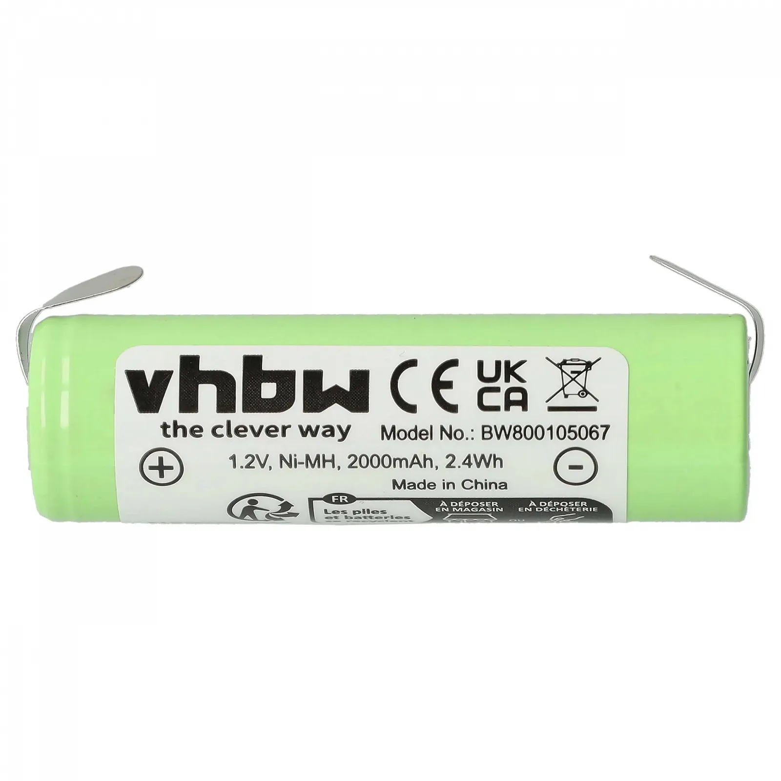 vhbw Battery Philips Norelco HS350 HQ6849 HS355 HS600 PQ212 PQ222 2000 мА·год 1.2 В NiMH, фото №3