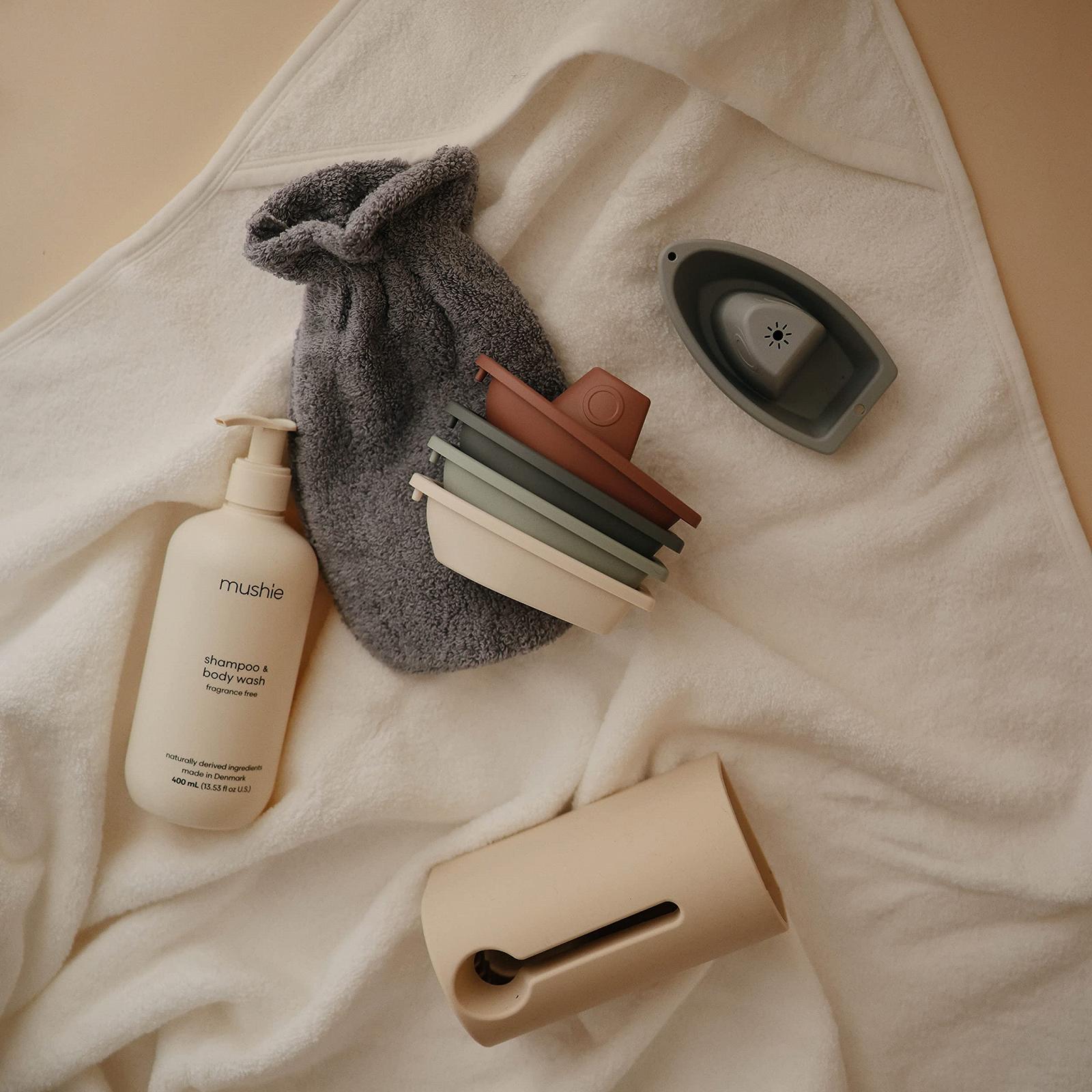 Іграшка для ванни Mushie 5 човнів для малюків та дітей від 1 року, фото №7