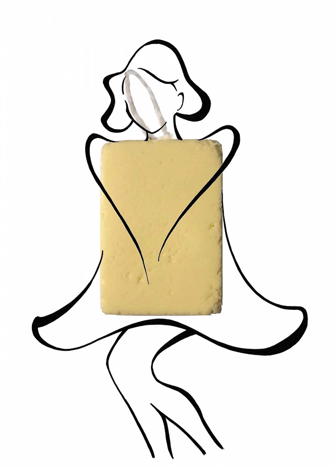 Твердий гель для душу Solidnature DuschFest Die Marilyn зволожувальний крем-гель, веганський, без пластику, екологічна упаковка, 120 г, фото №4