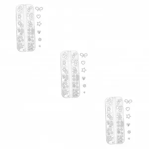 Прикраса для нігтів minkissy Стрази Кристал Білий Перли - Фото 1