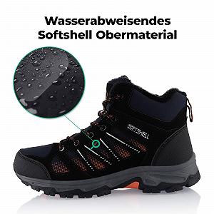 Ботинки для хайкинга Fusskleidung® Унисекс с теплой подкладкой, зимние, софтшелл synthetic.ua - Фото 1