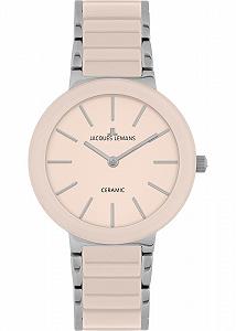 Женские часы Jacques Lemans Monaco Ceramic 34 мм 10 ATM со стальным ремешком 42-7X - Фото 1