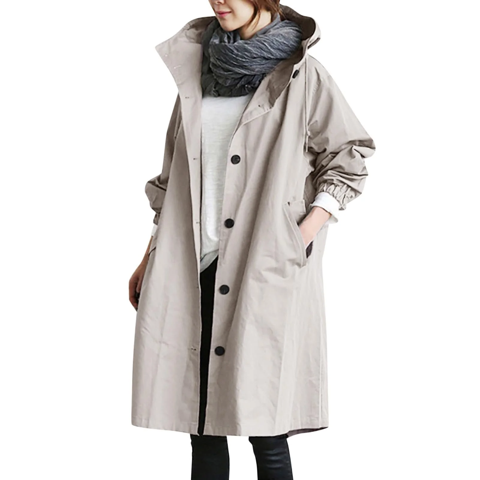 Жіночий тренч Двобортне довге, фото №3 Жіночий тренч Двобортне довге, фото №3