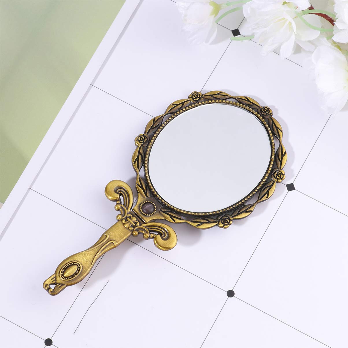 Дзеркало Angoily Vanity Pocket Бронзовий Косметичне для Макіяжу Портативне, фото №2 Дзеркало Angoily Vanity Pocket Бронзовий Косметичне для Макіяжу Портативне, фото №2