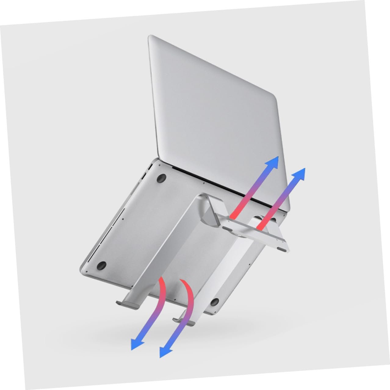 Підставка для ноутбука Homoyoyo алюмінієва вентильована ергономічна легка портативна, фото №3