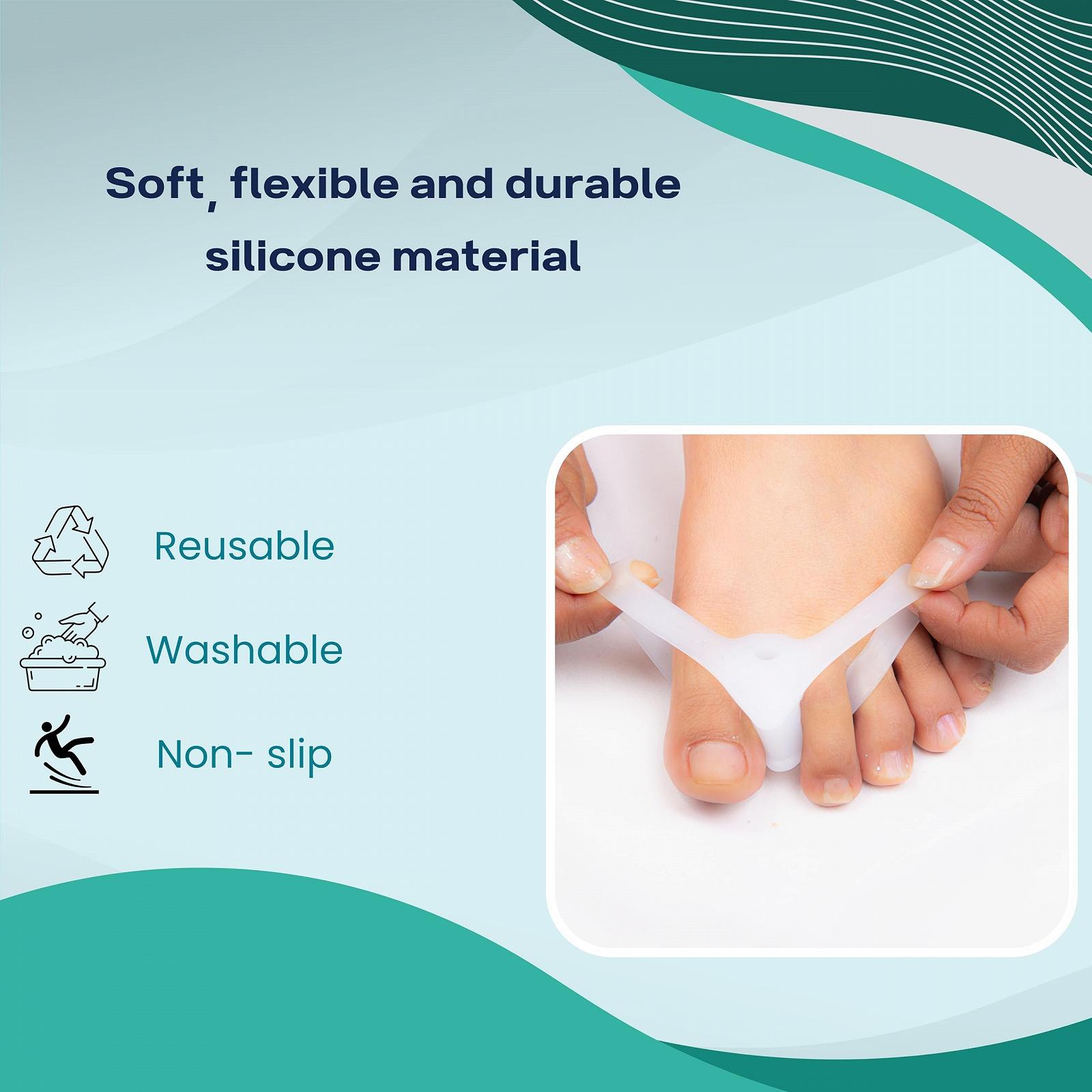 Роздільник для пальців ніг Wonder Care Силіконові гелеві подушечки для стоп, фото №5 Роздільник для пальців ніг Wonder Care Силіконові гелеві подушечки для стоп, фото №5