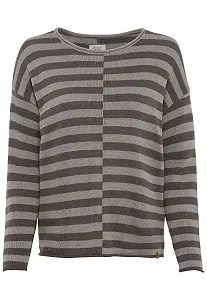 В'язаний джемпер в смужку camel active Жіночий synthetic.ua - Фото 1