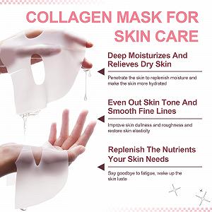 Маска с коллагеном Organic, ночная, для лица, глубокое увлажнение, повышение упругости (4 шт в упаковке) synthetic.ua - Фото 1