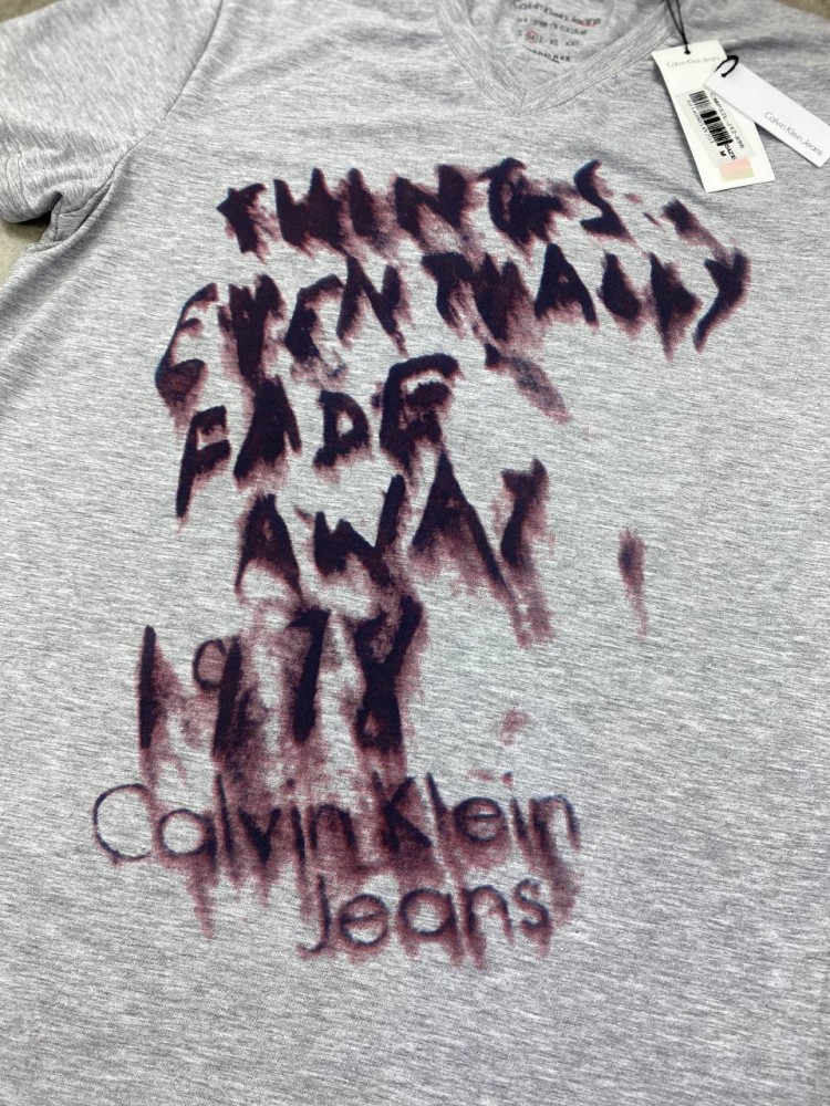 Футболка серая Calvin Klein f171, фото №5
