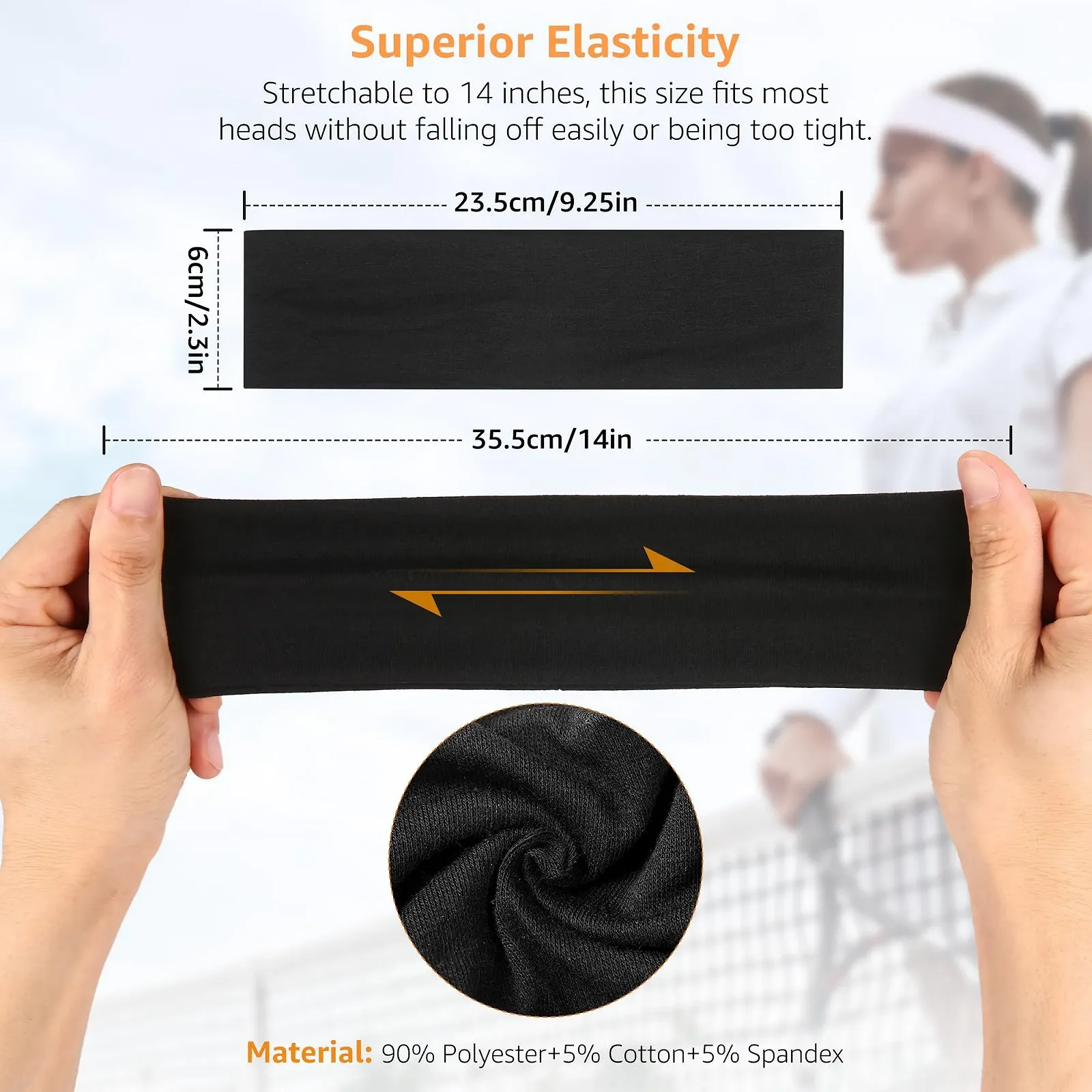 Пов'язки на голову для жінок Non-Slip, фото №2