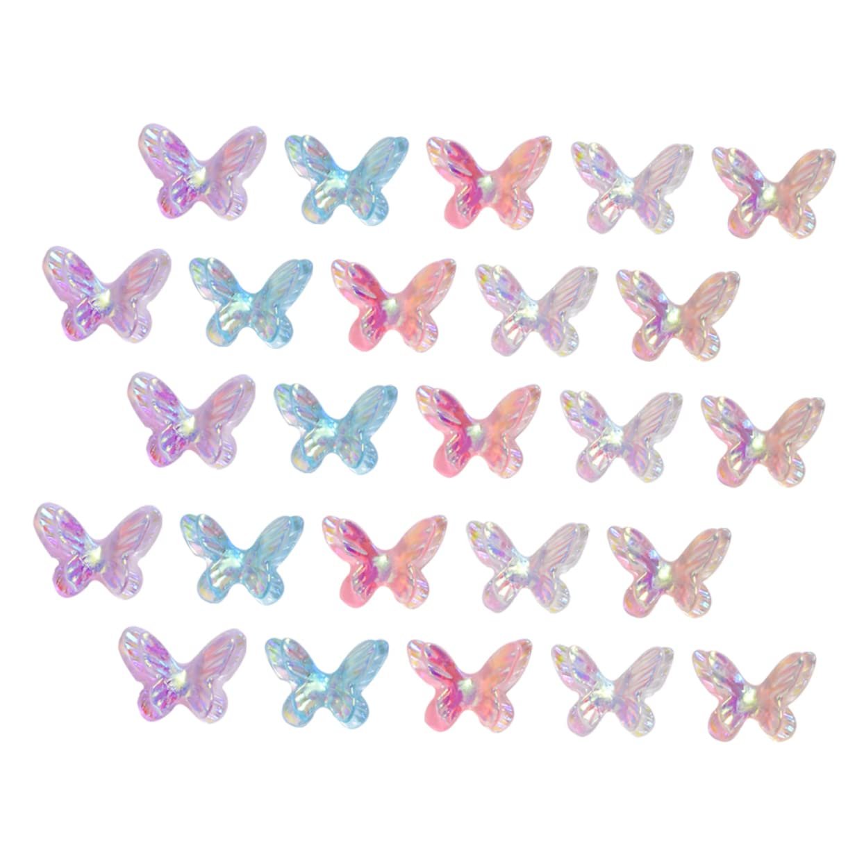 Украшения для ногтей Healvian Бабочки, 40 шт, разноцветные блестящие, фото №1 Украшения для ногтей Healvian Бабочки, 40 шт, разноцветные блестящие, фото №1