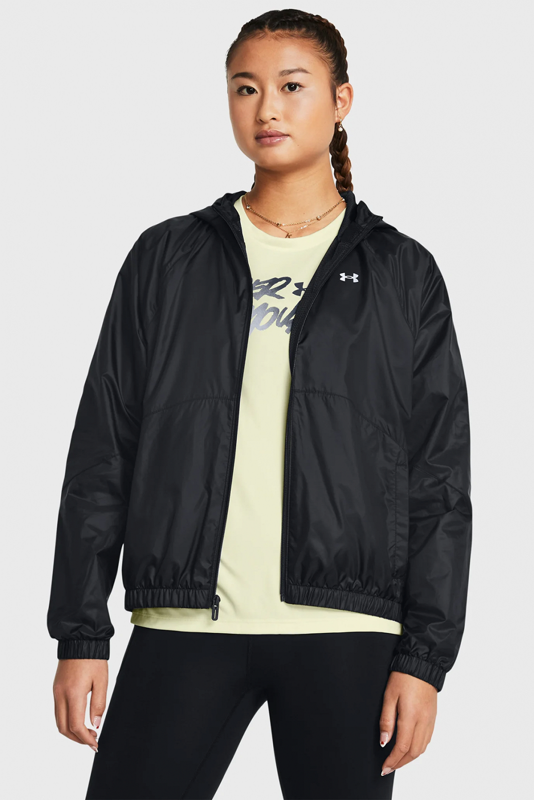 Ветровка Under Armour SPORT WINDBREAKER JKT 1382698-001 Черный XS, фото №1