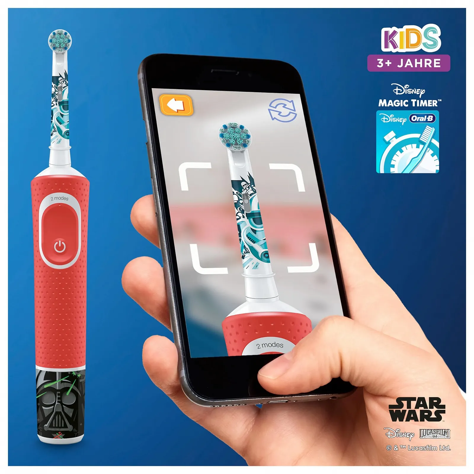 Насадки для электрической зубной щетки Oral-B Kids 8 шт. Star Wars для детей от 3 лет, экстрамягкие щетинки, фото №8