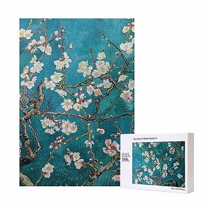Деревянный пазл Цветущий миндаль 300 деталей с коробкой для хранения - Фото 1