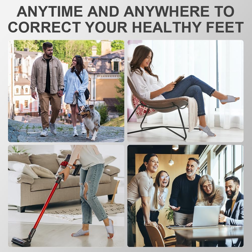 Шина для корекції Hallux Valgus ACWOO, 2 шини для корекції та 2 роздільники для пальців, нековзний, фото №8