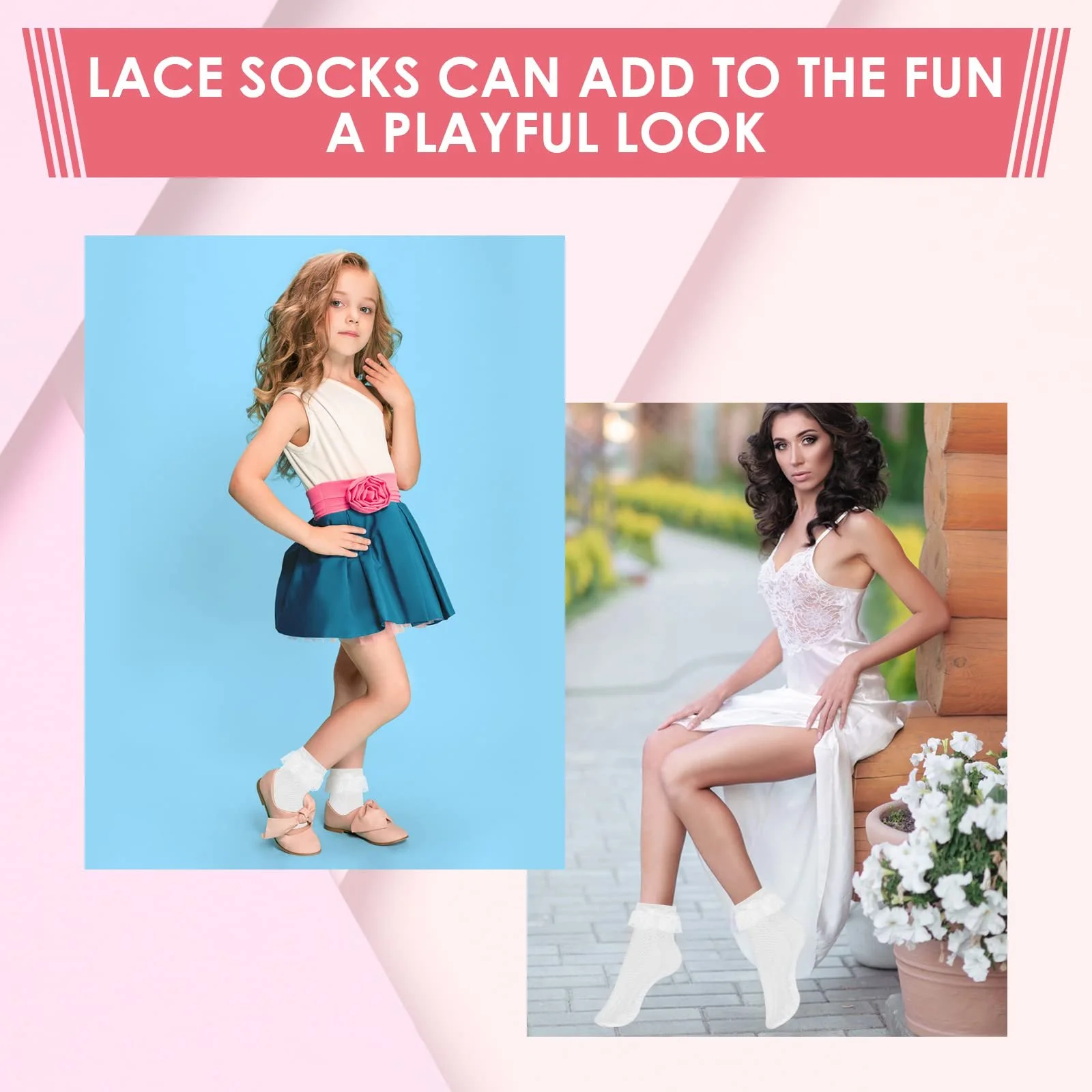 Шкарпетки Sibba Ruffle Liner мереживні, до щиколотки, 1 пара, фото №8