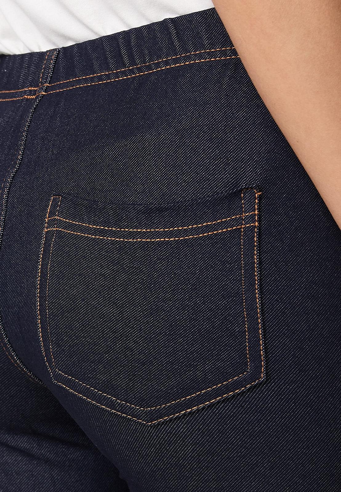 Треггинсы Nur Die Relax & Go Stretch Джинсовый вид с карманами Комфортный пояс Skinny Fit Женские, фото №7
