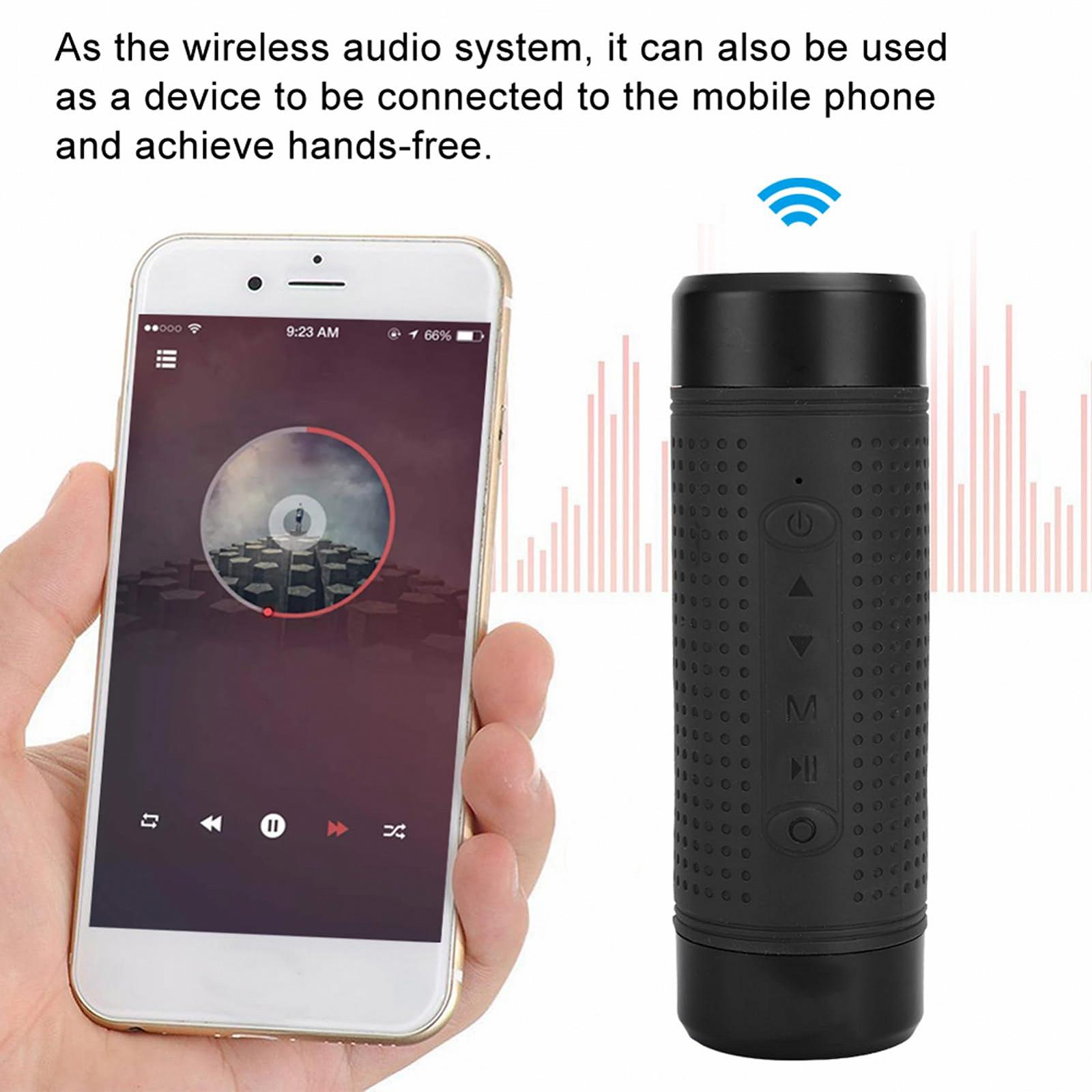 Портативна колонка ASHATA Portable P-X1 Стерео Bluetooth Бейс Покет динамік Водонепроникний FM радіо, фото №2