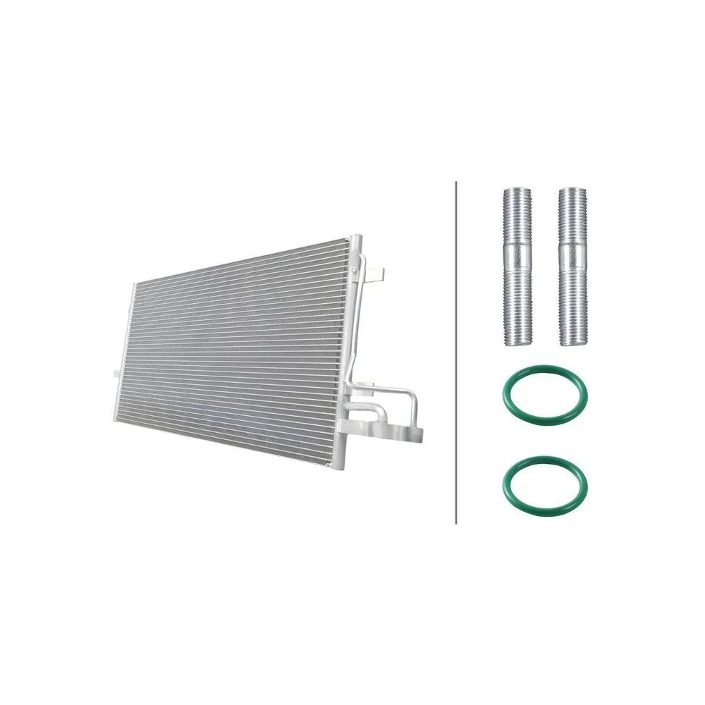 Конденсатор кондиціонера HELLA 8FC 366 220-621, фото №1 Конденсатор кондиціонера HELLA 8FC 366 220-621, фото №1