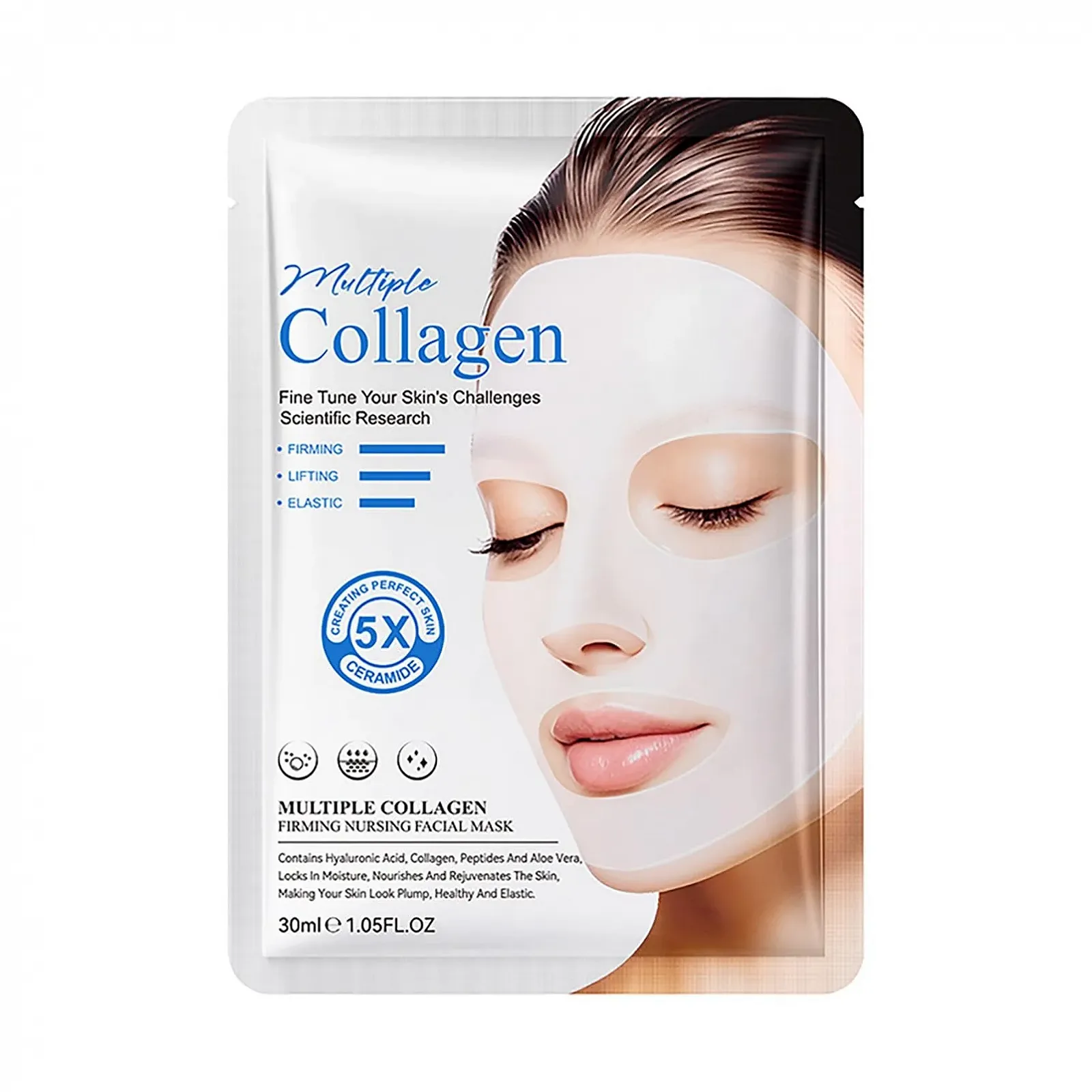Тканинна Маска для Обличчя ARCHIDATE Collagen Зволожуюча, фото №1