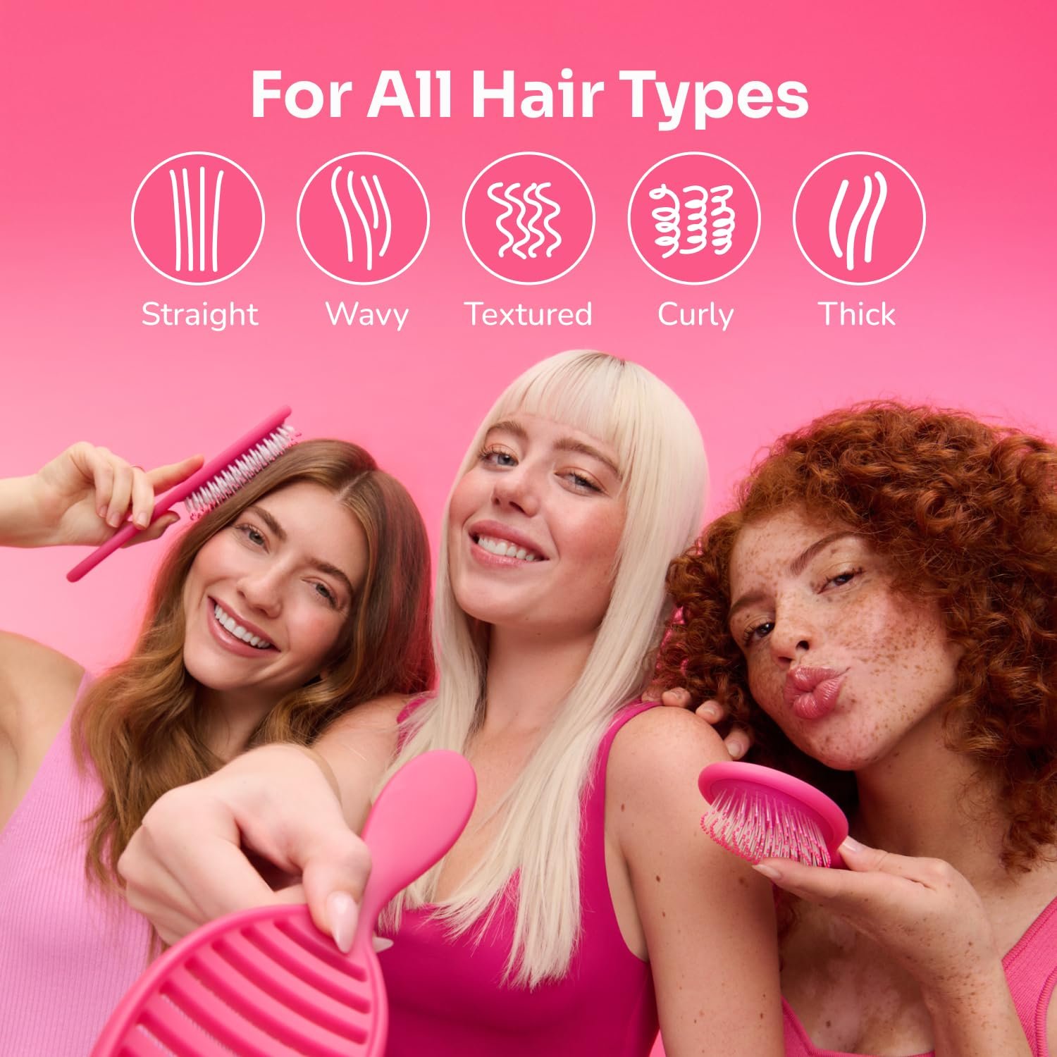 Щітка WetBrush Speed Dry Detangler з термостійкою щетиною Heatflex та відкритою вентильованою конструкцією для швидкого сушіння волосся, колір аква, фото №3