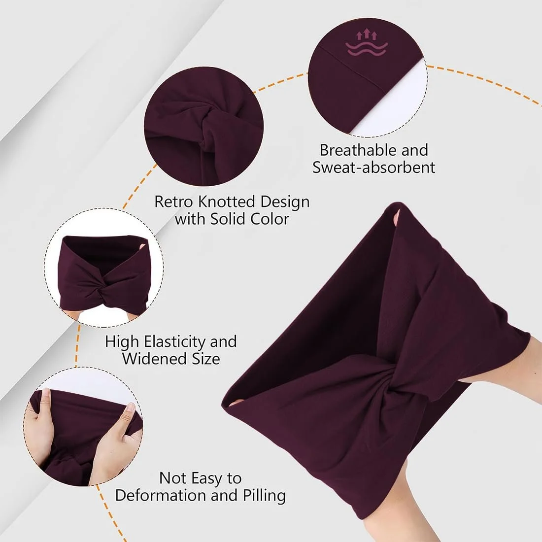 Набір пов'язок для волосся з бантом, фото №6