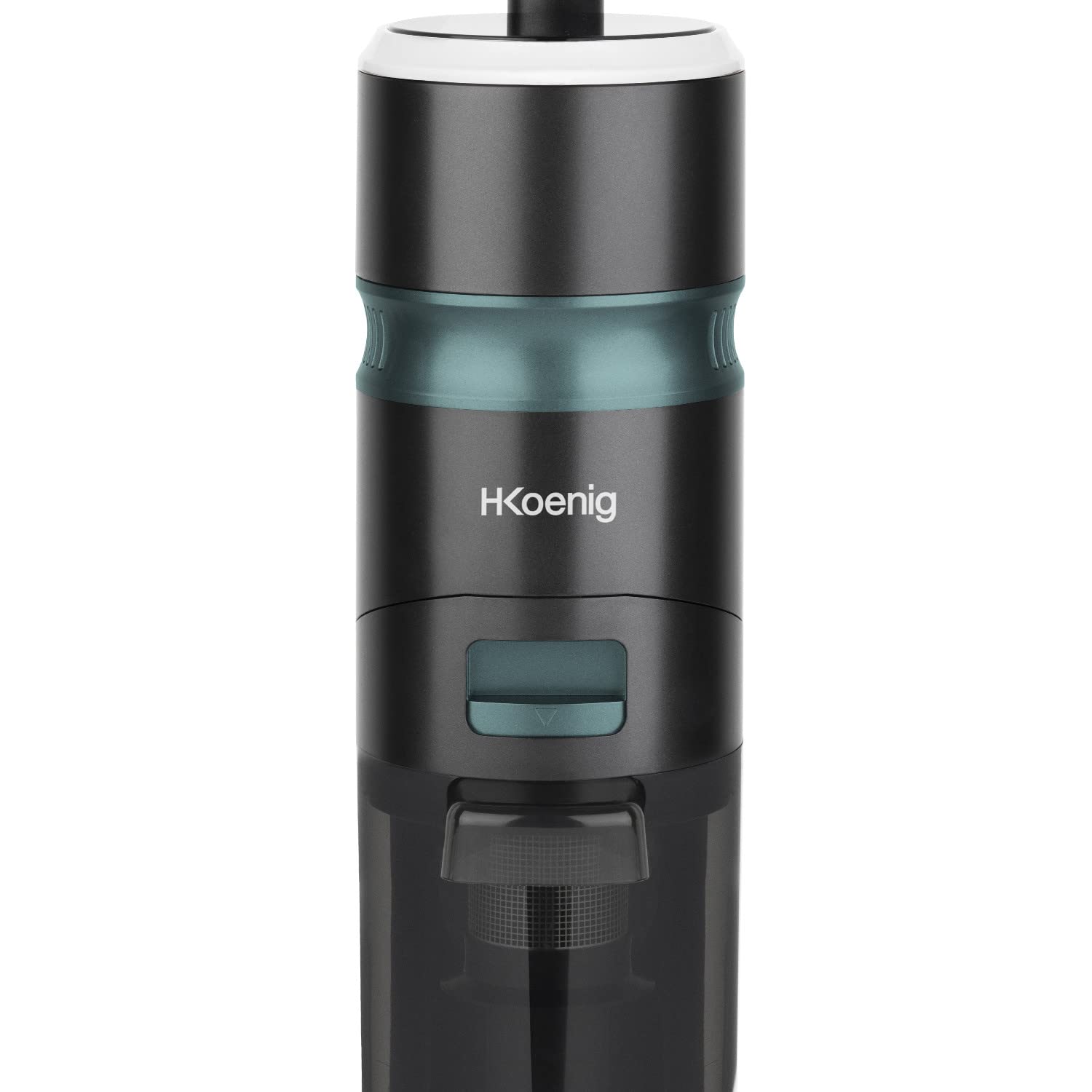 Пилосос H.Koenig ARYA900 Бездротовий з сушаркою для всіх типів твердих підлог, Ємності для 40 хв, без мішка, Автоматичне очищення щітки, Вертикальна самостійна підтримка, 2000 Вт, фото №5