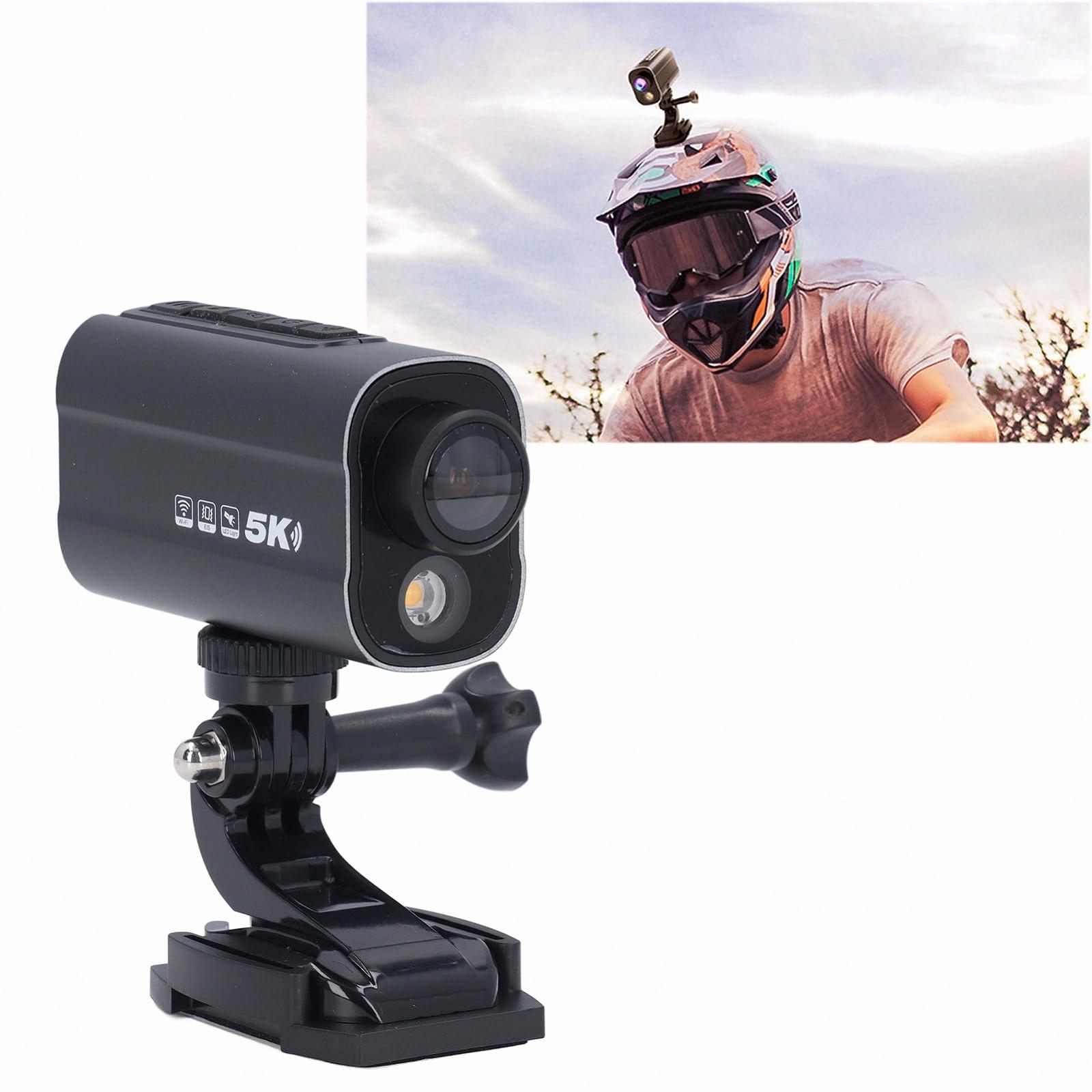 Камера Cryfokt мотоциклетная экшн-камера для шлема широкий угол 170° 5K, фото №4 Камера Cryfokt мотоциклетная экшн-камера для шлема широкий угол 170° 5K, фото №4