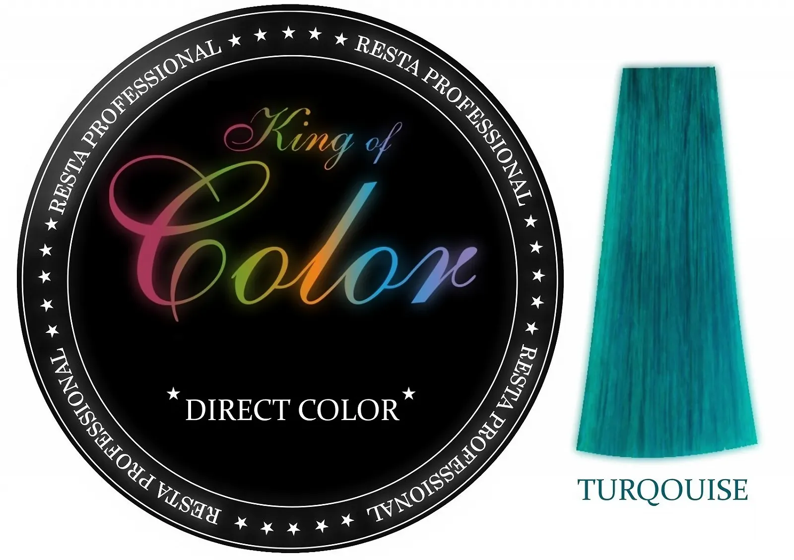 Фарба для волосся Resta Professional King of Color Direct Colour Бірюзовий 100 мл, фото №1