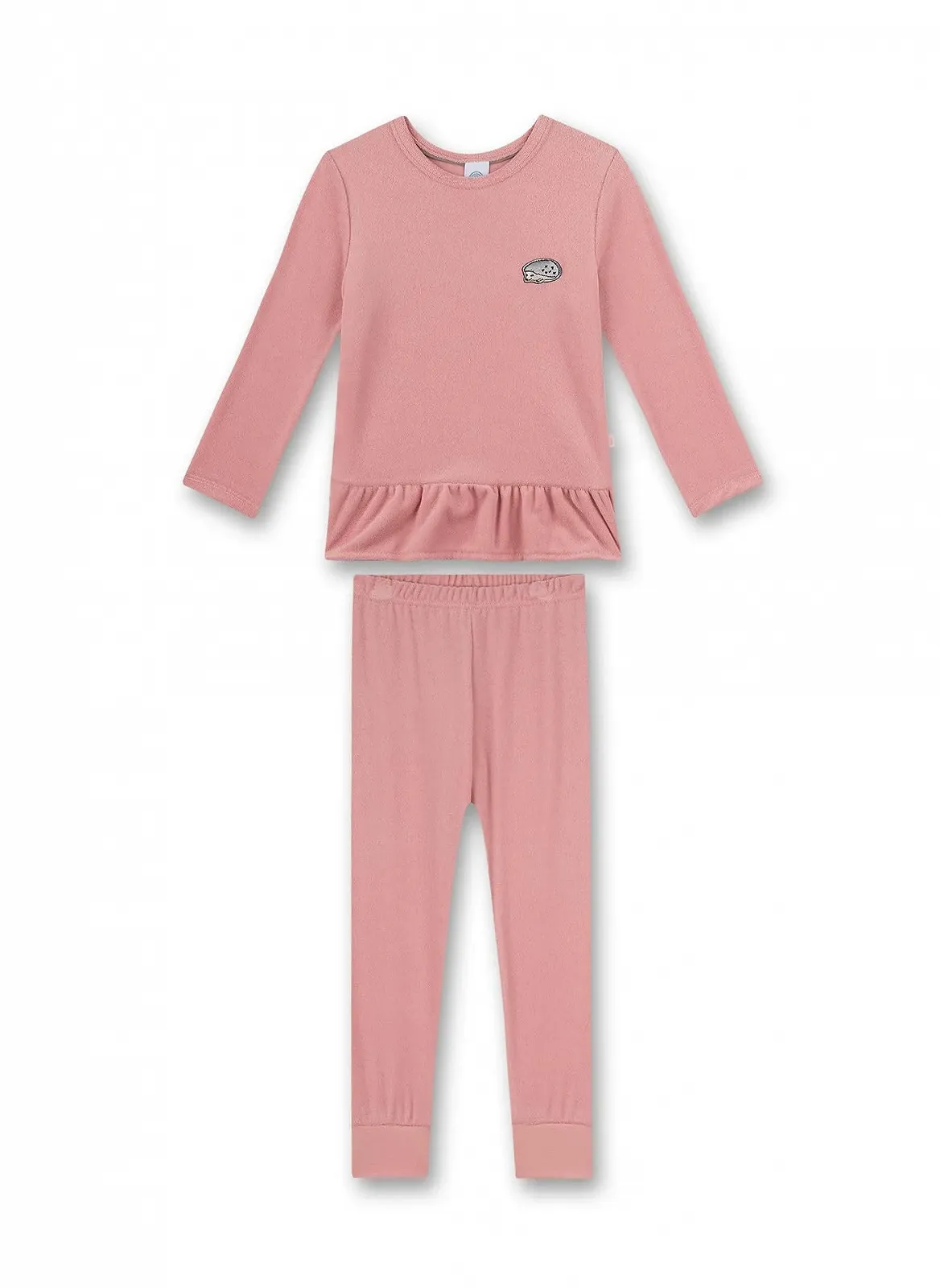 Пижама Sanetta Для девочек Розовый Махровый Трикотаж, фото №1