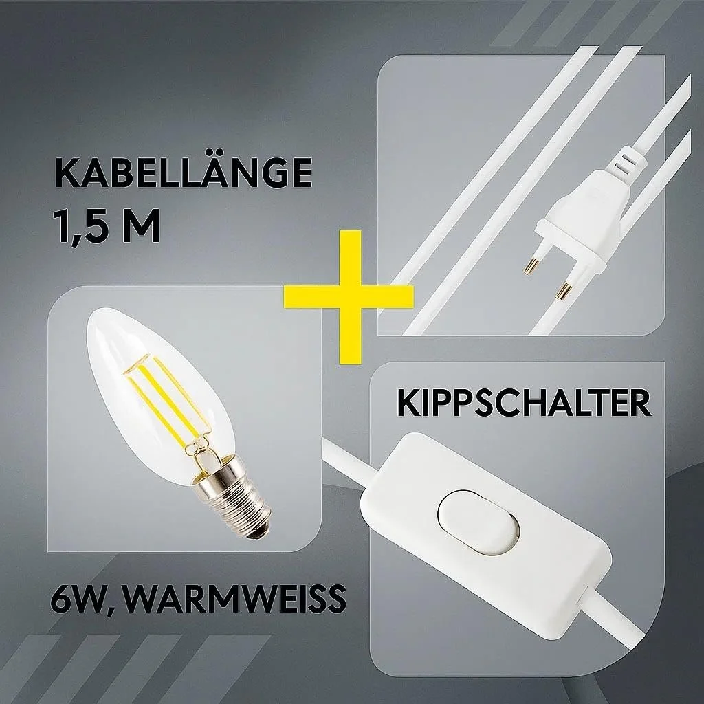 Настільна лампа Ceramic Drops з LED лампою 6 Вт біла, фото №7